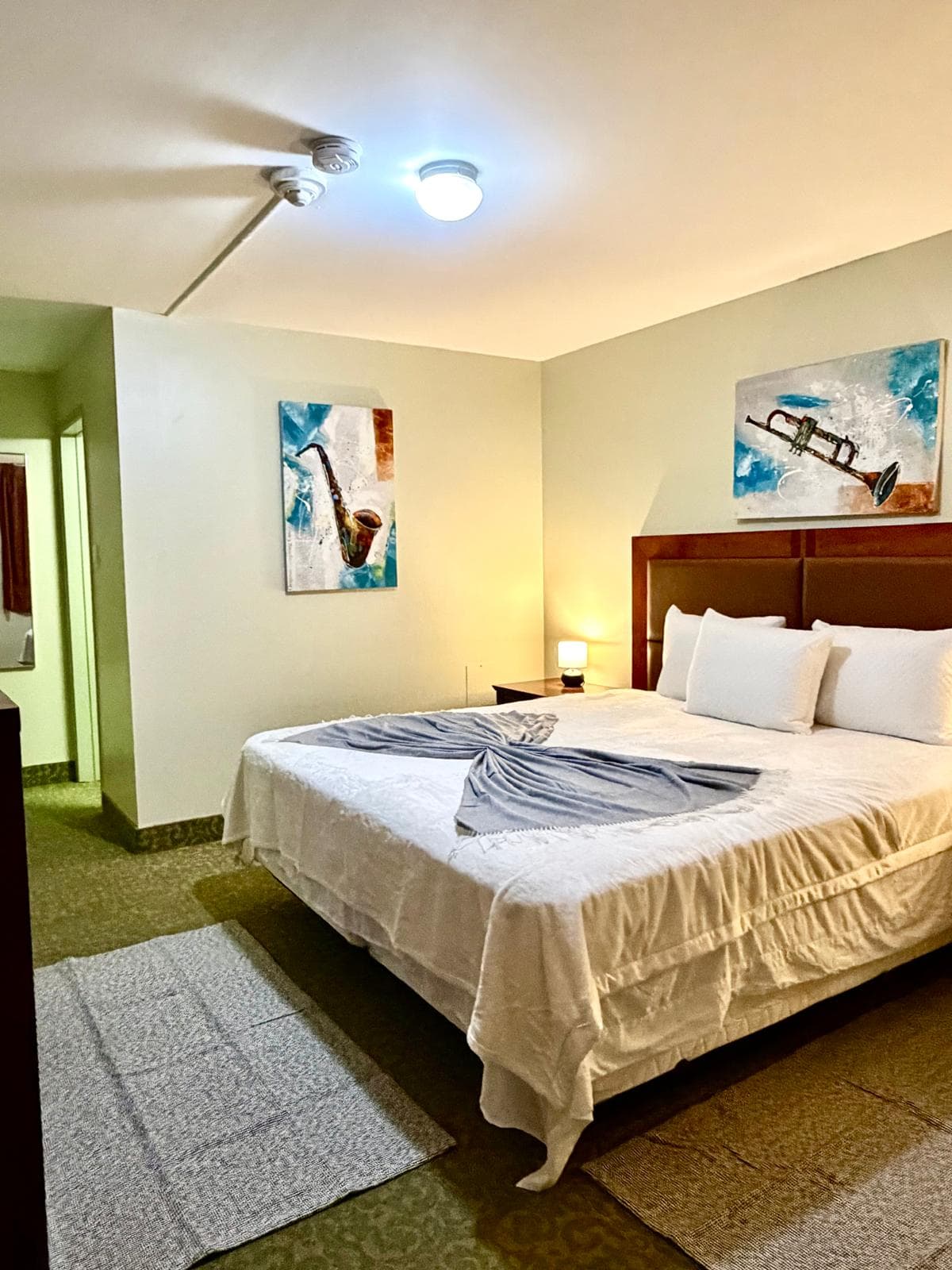 King Bed — closet and storage